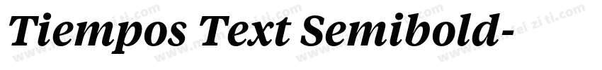 Tiempos Text Semibold字体转换